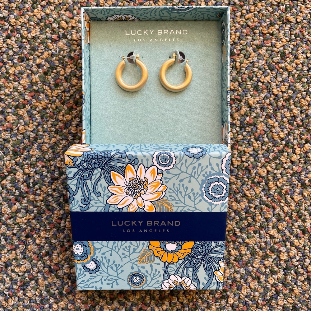 Lucky Brand Gold Hoop Earrings